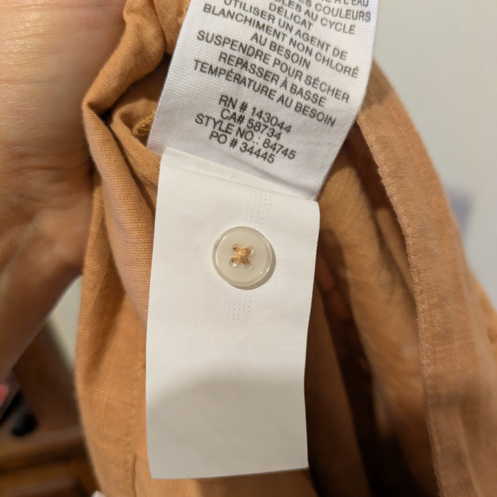 Avec les Filles Eyelet Mini Skirt with Pockets in Apricot size 8 New with Tags! - Picture 9 of 10